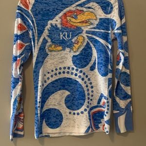 Custom made Jayhawk top